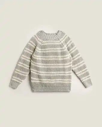 ZARA HOME Trykotowy sweter w paski oferta