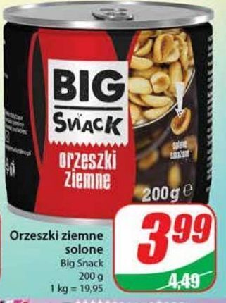 Dino Orzeszki ziemne solone big snack oferta