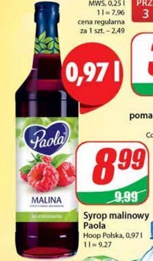 Dino Syrop malina paola oferta