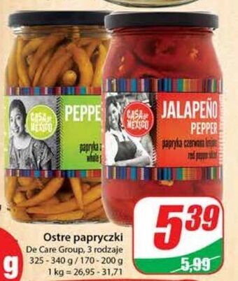 Papryka jalapeno czerwona krojona casa de mexico