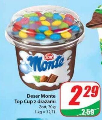 Dino Deser czekoladowo orzechowy z drażami zott monte top cup oferta