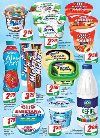 Dino Jogurt truskawka-poziomka danone ale pitny oferta