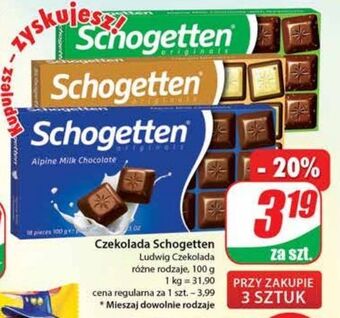 Dino Czekolada mleczna z orzechami schogetten oferta