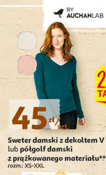 Auchan Sweter damski inextenso by auchan oferta