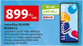 Auchan Smartfon redmi note 11 4/64 gb xiaomi oferta