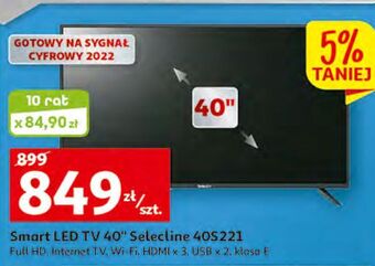 Auchan Telewizor led 40" 40s221b selecline oferta