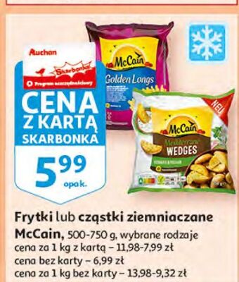 Auchan Frytki mccain golden longs oferta