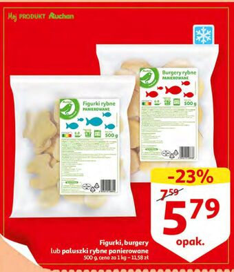 Auchan Burgery rybne auchan na co dzień (logo zielone) oferta