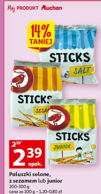 Auchan Paluszki z sezamem auchan oferta