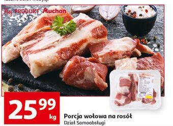 Auchan Porcja rosołowa wołowa auchan oferta