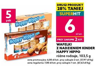 Dealz Batoniki croki orzechowe kinder happy hippo oferta