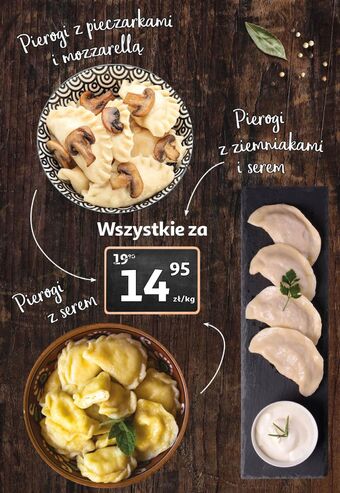 Auchan Pierogi z pieczarkami i mozzarellą oferta