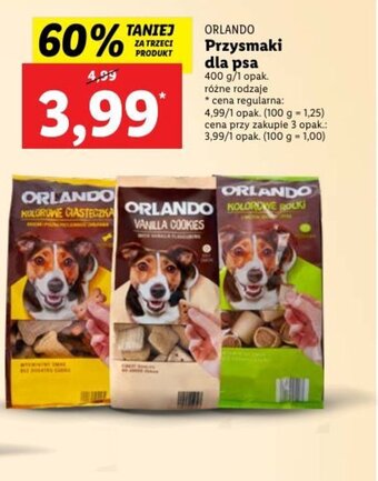 Lidl Orlando Przysmaki dla psa 400 g oferta