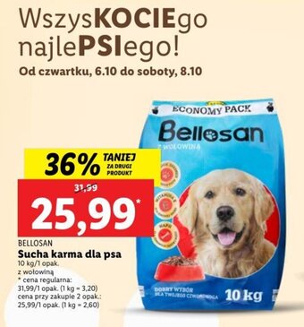 Lidl Bellosan Sucha karma dla psa 10 kg oferta