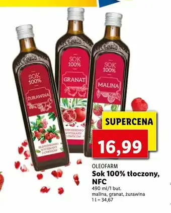 Lidl Sok 100% tłoczony, NFC oferta