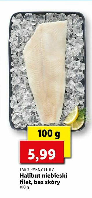 Lidl Halibut niebieski filet, bez skóry oferta