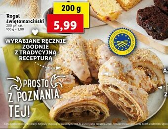 Lidl Rogal świętomarciński oferta
