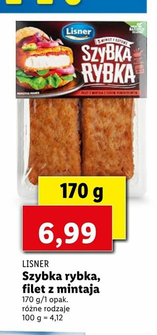 Lidl Szybka rybka, filet z mintaja oferta