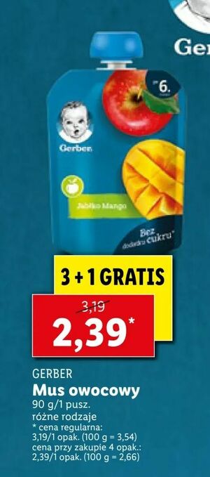 Lidl Mus owocowy oferta