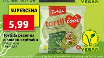Lidl Tortilla pszenna o smaku szpinaku oferta