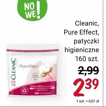 Rossmann Cleanic, Pure Effect, patyczki higieniczne oferta