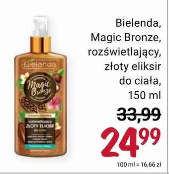 Rossmann Bielenda, Magic Bronze, rozświetlający, złoty eliksir do ciała oferta