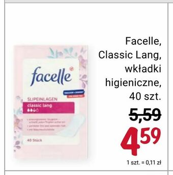 Rossmann Facelle, Classic Lang, wkładki higieniczne oferta