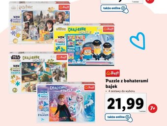 Lidl Trefl Puzzle z bohaterami bajek oferta