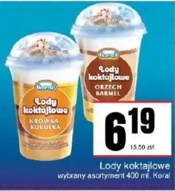 Słoneczko Koral Lody koktajlowe 400 ml oferta