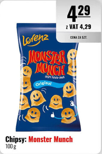 Eurocash Lorenz Chipsy monster munch 100g oferta