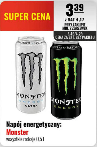 Eurocash Napój energetyczny Monster 0,5 L oferta