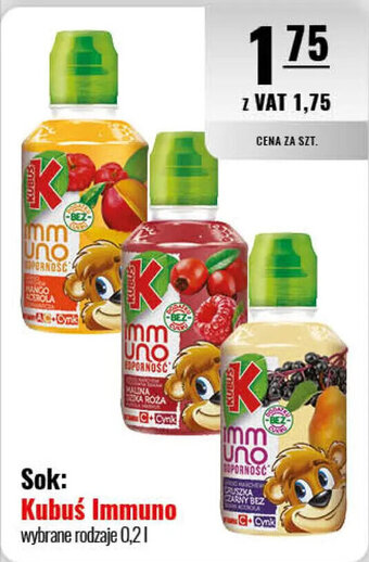 Eurocash Sok: Kubuś Immuno 0,2 L oferta