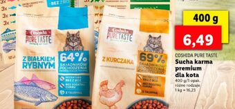 Lidl Karma dla kota z białkiem rybnym coshida pure taste oferta