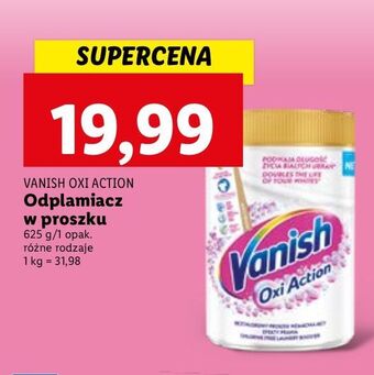 Lidl Odplamiacz w proszku vanish oxi action oferta