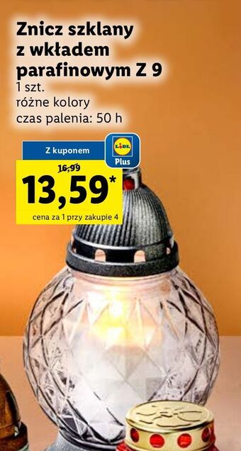 Lidl Znicz szklany 50 h oferta