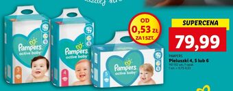Lidl Pieluchy 5 pampers active baby oferta