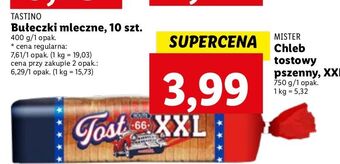 Lidl Chleb tostowy pszenny xxl mister oferta