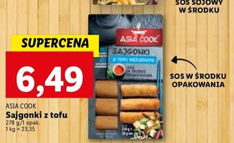 Sajgonki z tofu wędzonym + sos asia cook