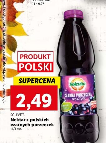 Lidl Nektar czarna porzeczka solevita oferta