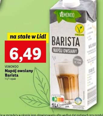 Lidl Napój owsiany vemondo oferta