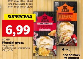 Lidl Pierożki gyoza z wieprzowiną go asia oferta