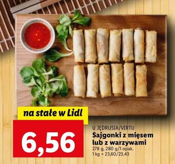 Lidl Sajgonki z mięsem wieprzowo-wołowym i warzywami virtu oferta