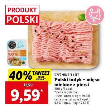 Lidl Mięso mielone z piersi indyka rzeźnik codzienna dostawa fit life oferta