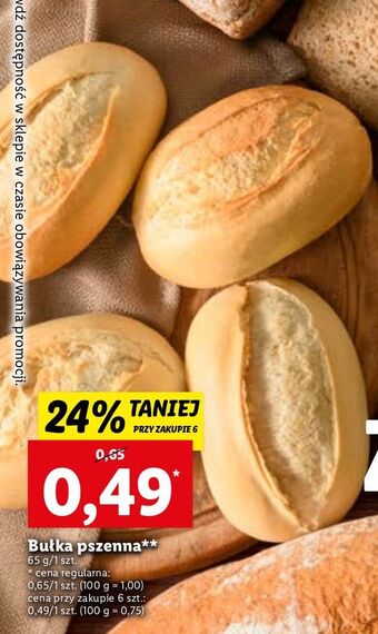 Lidl Bułka pszenna oferta