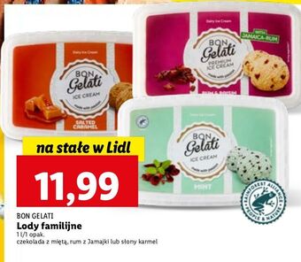 Lidl Lody słony karmel bon gelati oferta
