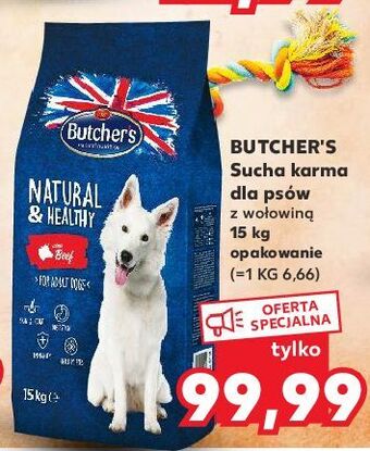 Kaufland Karma dla psa z wołowina butcher's natural & healthy oferta