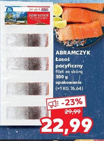 Kaufland Łosoś pacyficzny filet ze skórą abramczyk oferta