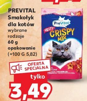 Kaufland Przysmak dla kotów crispy mix prevital oferta