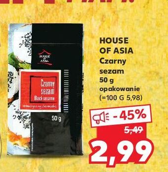 Kaufland Sezam czarny house of asia oferta