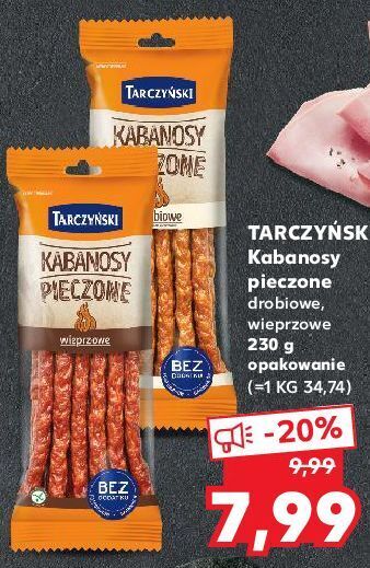 Kaufland Kabanosy pieczone wieprzowe tarczyński oferta